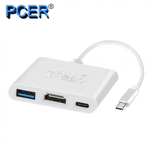 PCER USB Type C to HDMI+USB+PD  